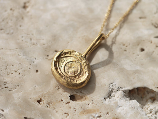 EVIL EYE Talisman Necklace - 22k Gold Vermeil