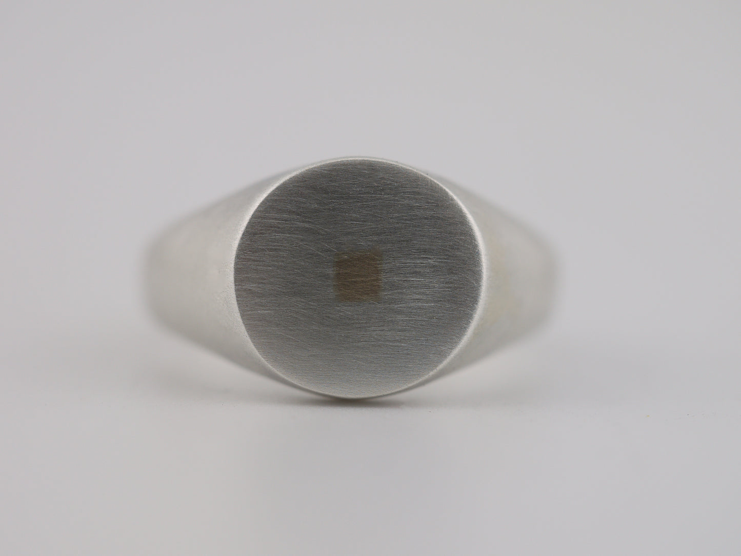 UNITY SQUARE Signet Ring - Sterling Silver & 9k Yellow Gold