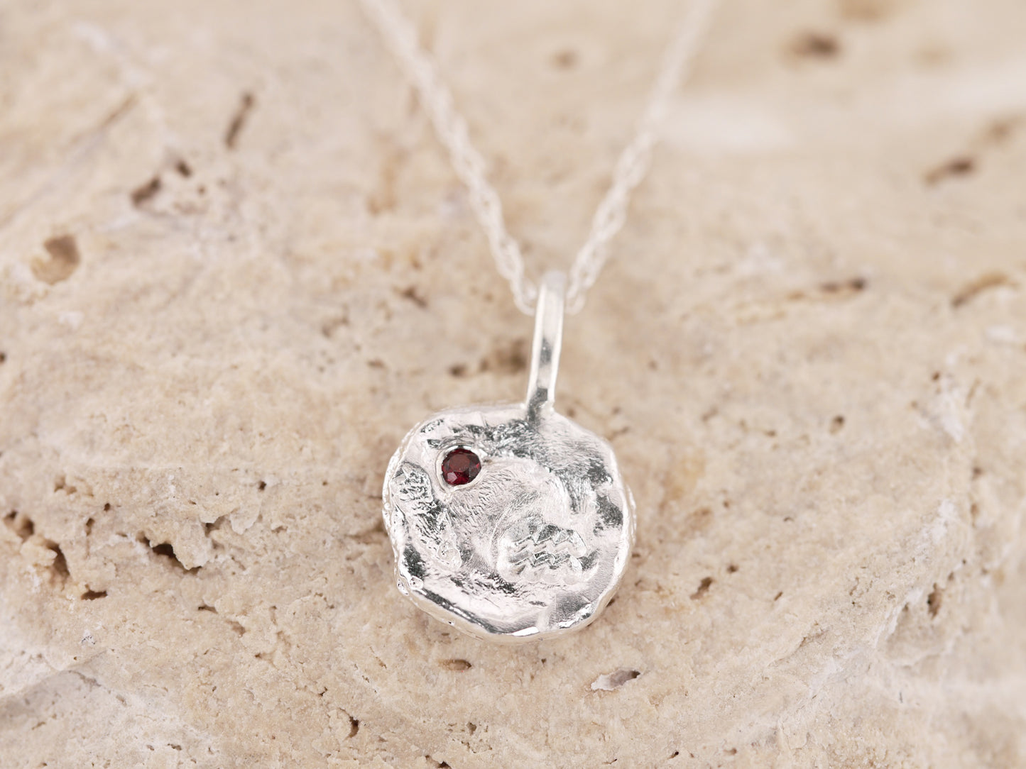 ZODIAC RELIC Pendant Necklace with Birthstone
