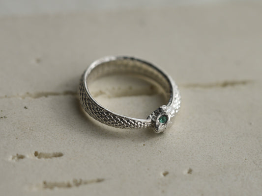 OUROBOROS Ring with Emeralds