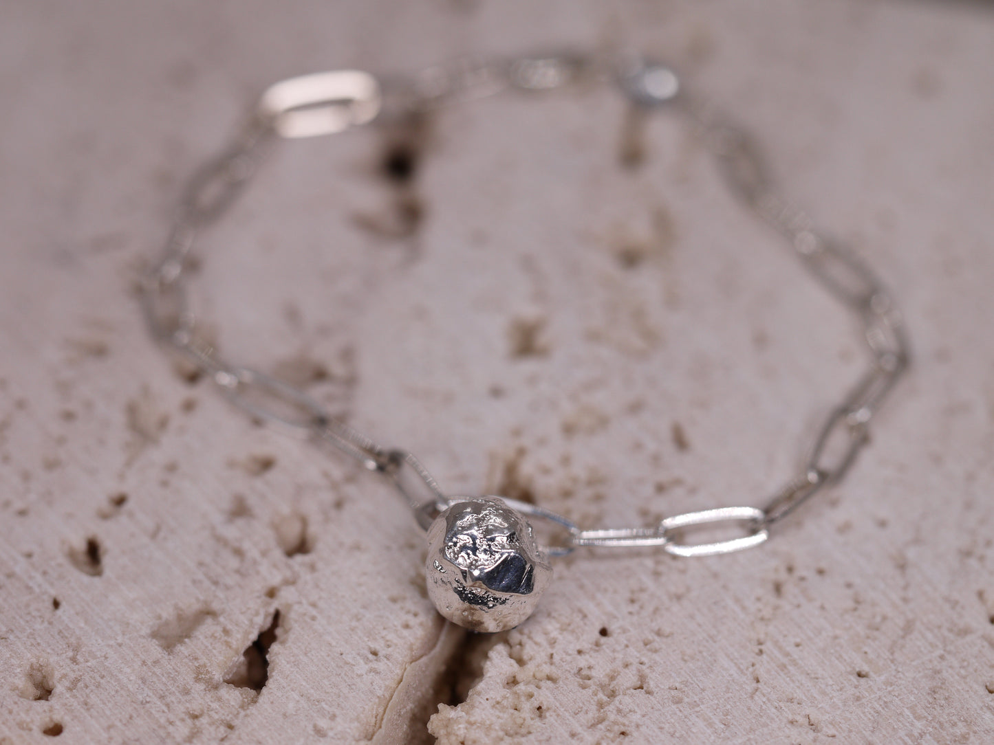 DARK SIDE OF THE MOON - Raw Sapphire Bracelet