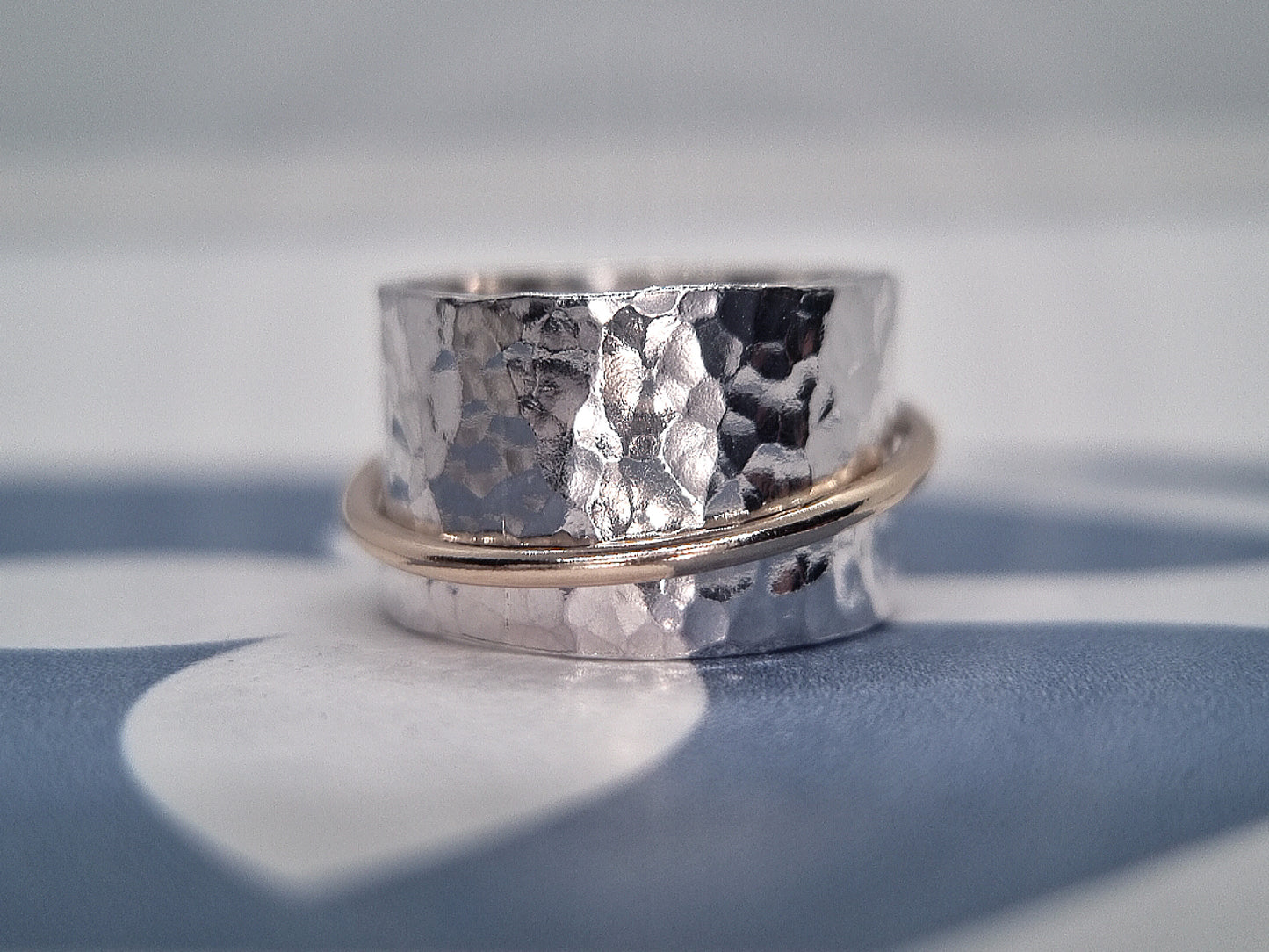FELICITY Spinner Ring - Sterling Silver & 9k Gold