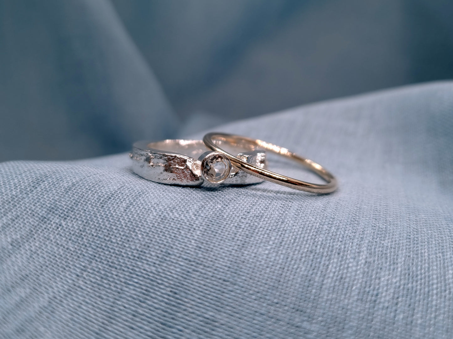 SELENE Terra Ring - White Topaz