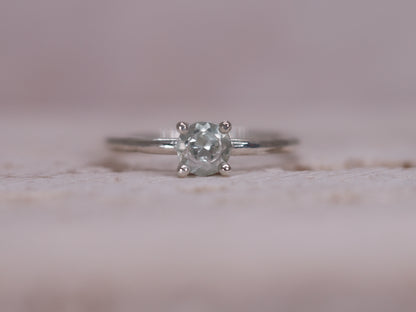 DELPHI Solitaire Ring - Green Amethyst