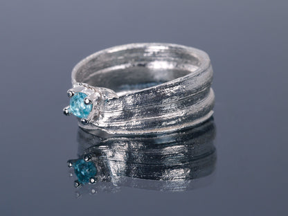 HIKIME Paraiba Apatite Ring - Size K