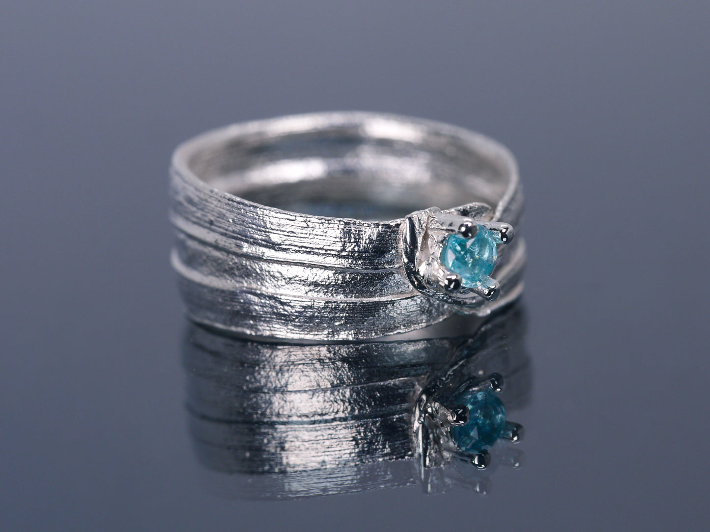 HIKIME Paraiba Apatite Ring - Size K