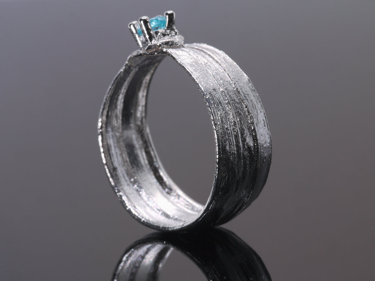 HIKIME Paraiba Apatite Ring - Size K