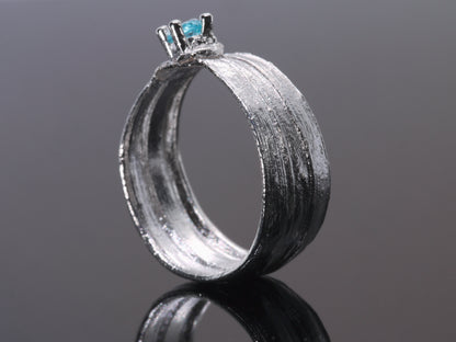 HIKIME Paraiba Apatite Ring - Size K