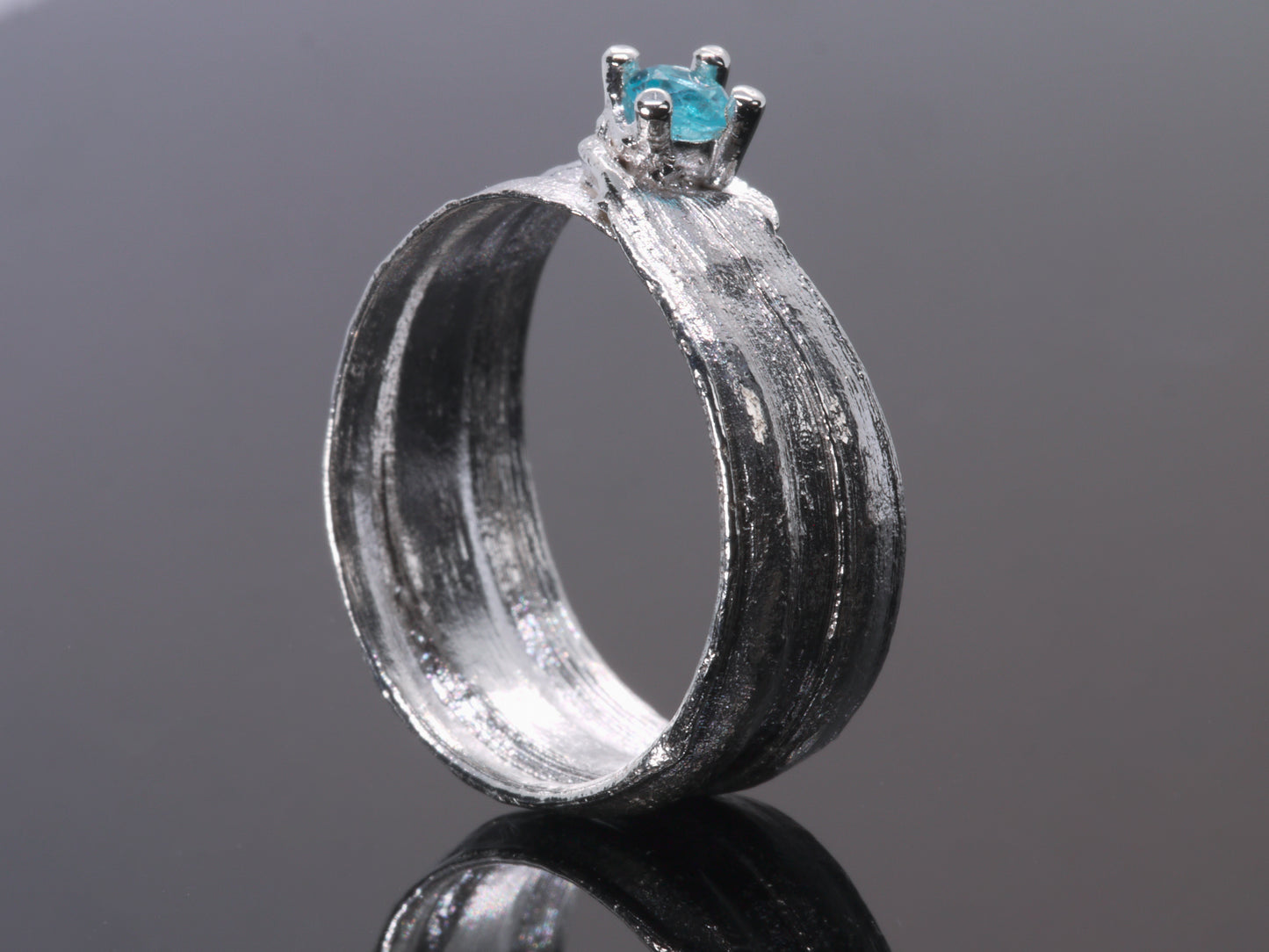 HIKIME Paraiba Apatite Ring - Size K