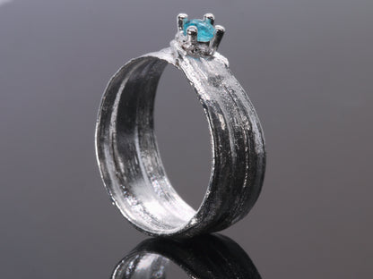 HIKIME Paraiba Apatite Ring - Size K
