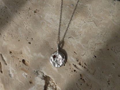 ZODIAC RELIC Pendant Necklace with Birthstone