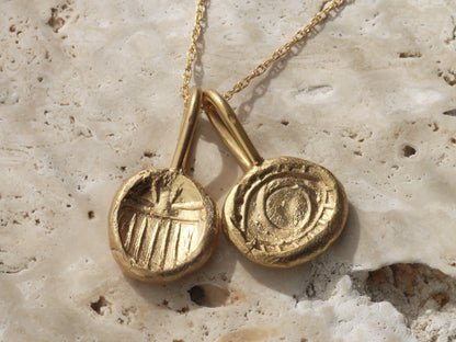 EVIL EYE Talisman Necklace - 22k Gold Vermeil