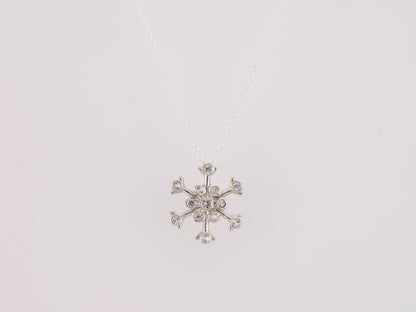 SNOWFLAKE Necklace - White Sapphires