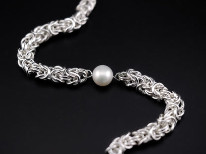 Byzantine Bracelet with Freshwater Pearl