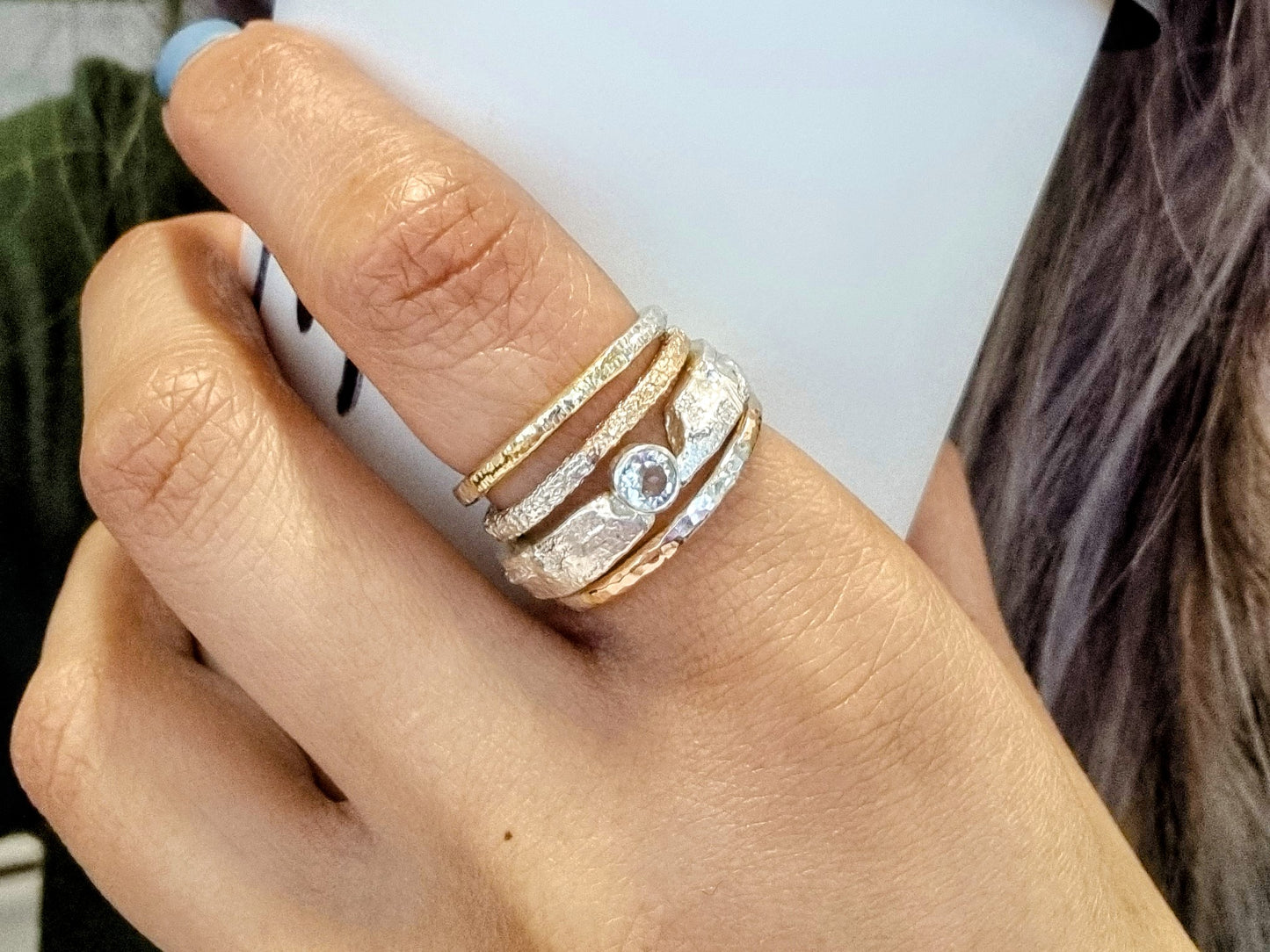 AMALGAM - Quarter Brightcut Ring