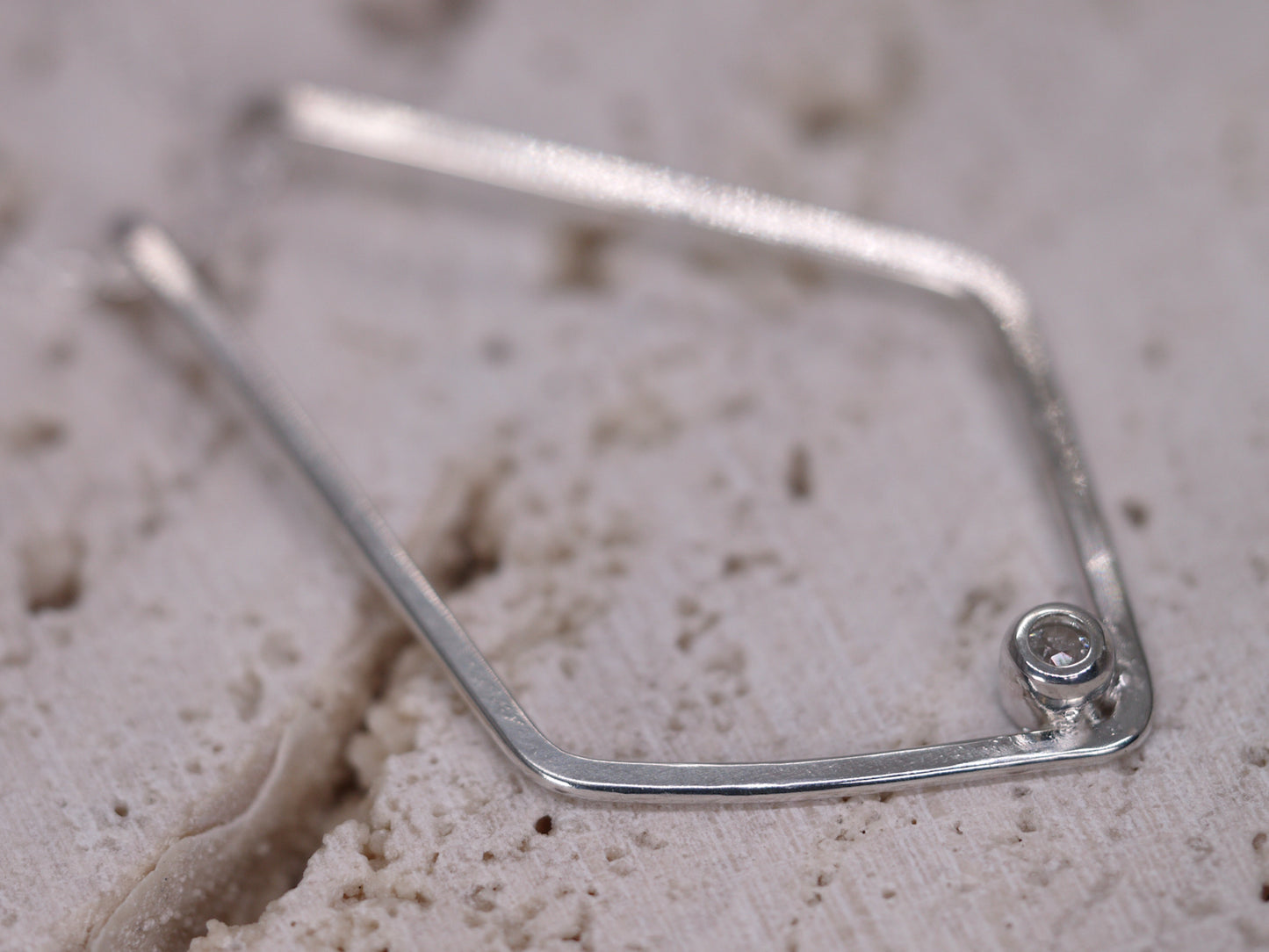 LYLA Ring Holder Necklace - White Sapphire