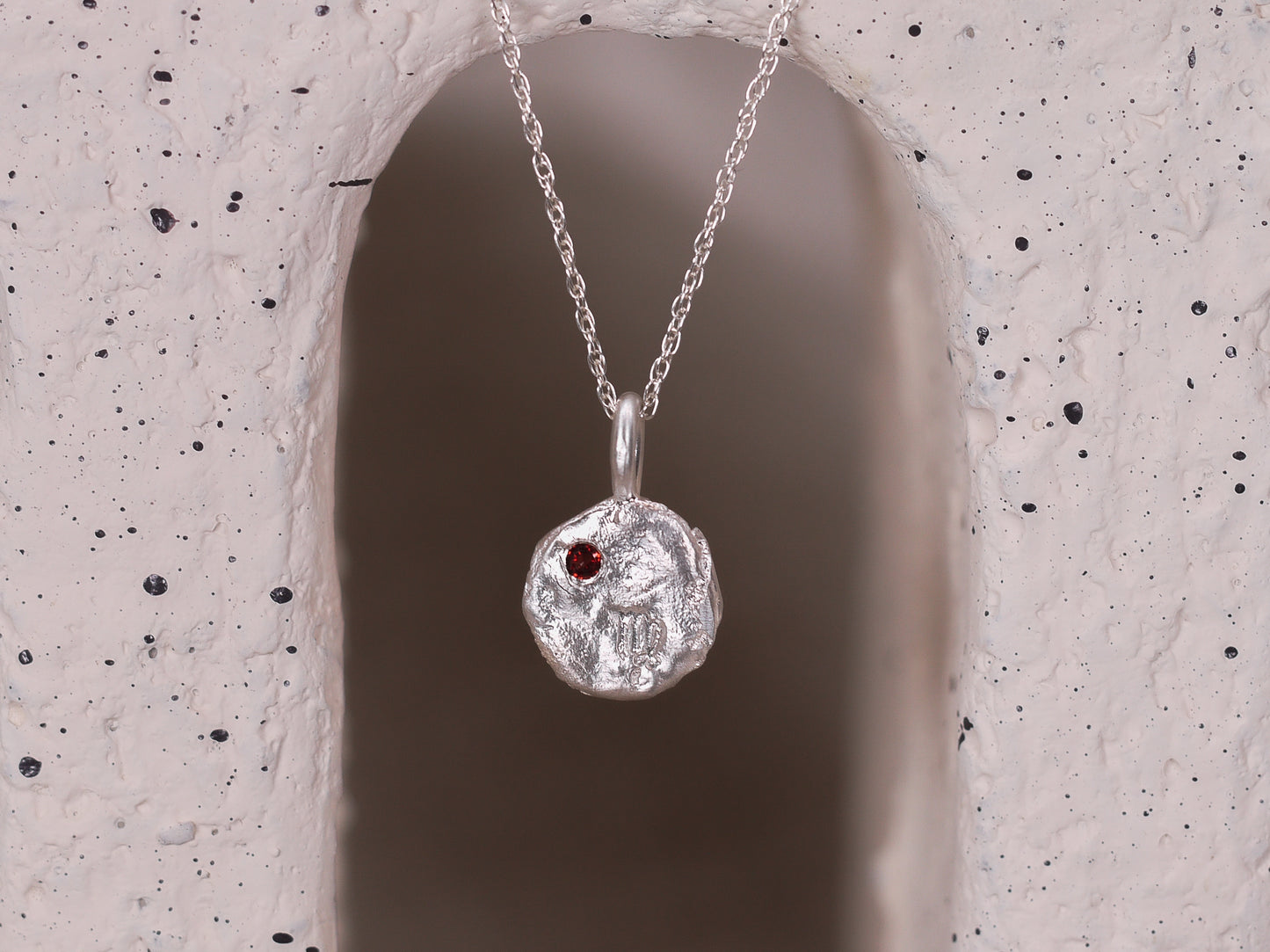 ZODIAC RELIC Pendant Necklace with Birthstone