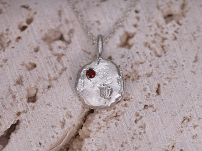 ZODIAC RELIC Pendant Necklace with Birthstone