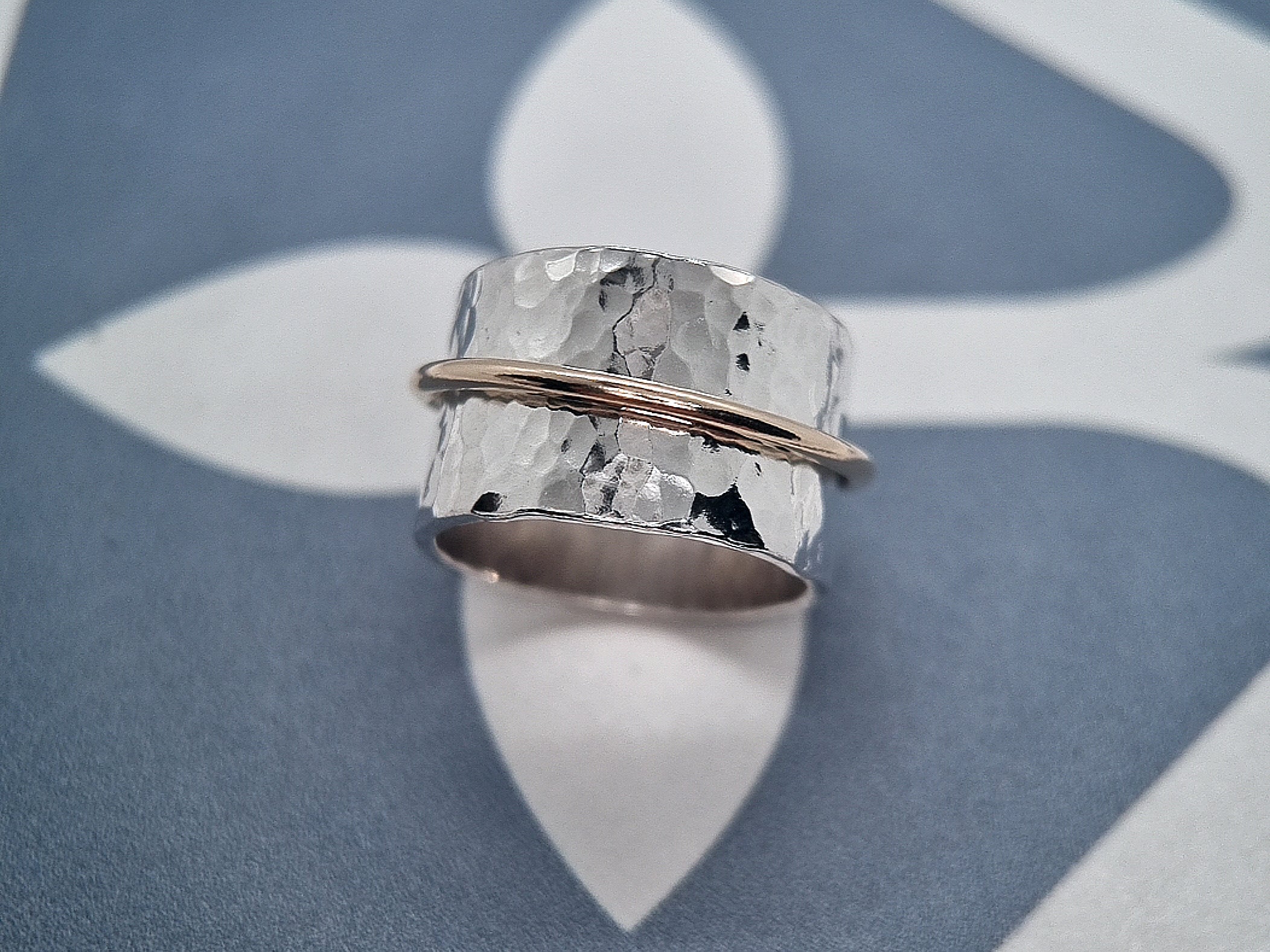 FELICITY Spinner Ring - Sterling Silver & 9k Gold
