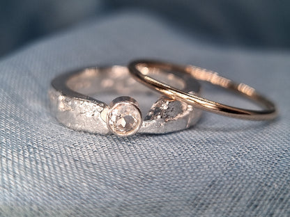 SELENE Terra Ring - White Topaz